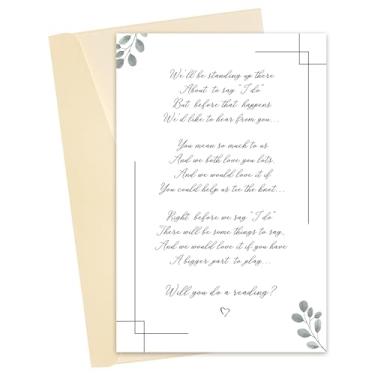 Imagem de Heyshoo Você vai fazer uma leitura? Poema de pedido de casamento para amigo mãe pai, cartão de leitura de casamento sentimental
