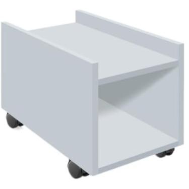 Imagem de Suporte De Gabinete Computador Cpu Com Rodas Em Mdf(Suporte 3,Branco)