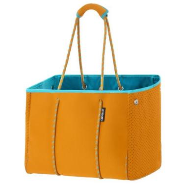 Imagem de Bolso de Playa Tote QOGiR de Neopreno Multipropósito Grande Naranja/Az