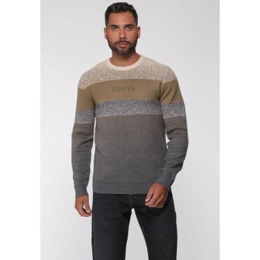 Imagem de Suéter de Tricot Listras Cinza-Masculino