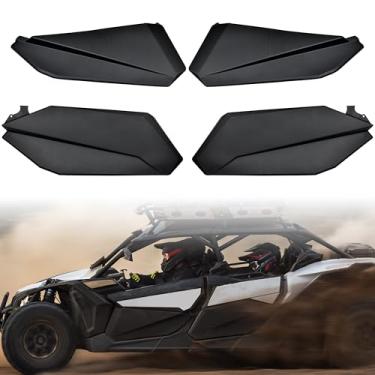 Imagem de SAUTVS Kit de portas inferiores para Can-Am X3 Max, painéis de inserção de porta inferior com moldura de metal integrada para acessórios Can Am Maverick X3 Max RS DS 2017-2024 (4 portas, frontal e