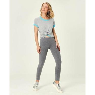 Imagem de Calça Legging Cotton Feminina Malwee Ref. 9701, Cinza escuro, XGG