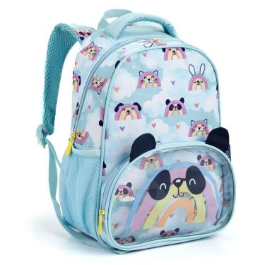 Imagem de Mochila Costas Creche Bolsa Infantil Panda Verde Seanite-Unissex