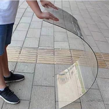 Imagem de C Folhas de acrílico - Painéis de plástico flexíveis, leves e inquebráveis com película protetora - Ideal para guardas de trilhos, placas de casamento e projetos de artesanato (4 x 4 x 10 pés, 1,2 mm)