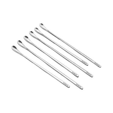 Imagem de Colher De Café De Aço Inoxidável Com Cabo Longo, Colher Para Sorvete, 