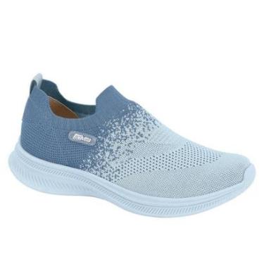 Imagem de Tênis Feminino Actvitta Casual Confortável Trabalho Azul-Feminino