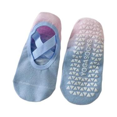 Imagem de Meias De Pilates Antiderrapantes Femininas Com Bordado De Cereja, Desi