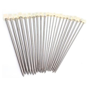 Imagem de Acouto Conjunto de tricô de Aço Inoxidável de 22 Peças, Ferramentas Leves de Ponta única para Projetos de Malha DIY e Iniciantes (35 cm/13,8 pol.)