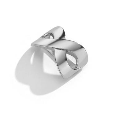 Imagem de Infinity Oblate Silk Scarf Anel Broche para Mulheres Metal Minimalista Geométrico Xale Cachecóis Fivela Fecho Clipe Anéis Broches Moda Vestido Acessórios Joias, Medium, Metal, Sem Pedra Preciosa