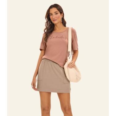 Imagem de Blusa Feminina Vicotorcion Rovitex Marrom, P, Marrom