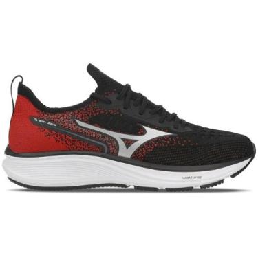Imagem de Tênis de Corrida Mizuno Cool Ride 2 Adulto, 40, Preto, Vermelho