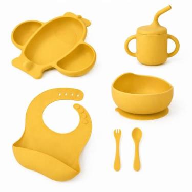 Imagem de Kit Introdução Alimentar De Silicone Para Bebê Formato Avião - 2W, Ama