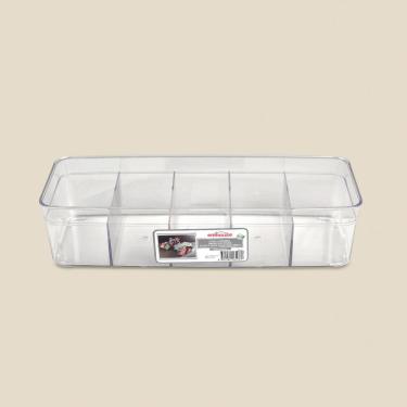 Imagem de Organizador Plástico com 5 Divisória 30x11cm - EMHOUSE