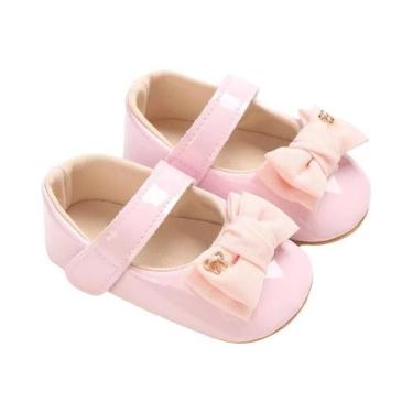 Imagem de Sapatos Mary Jane Para Bebês Meninas De 0 a 18 Meses, Couro PU, Laço G