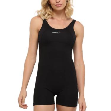 Imagem de Macaquinho, Speedo, Basic, Acquaplus Liso com Alças Retas e Sustentação no Busto, tamanho EEGG - Preto