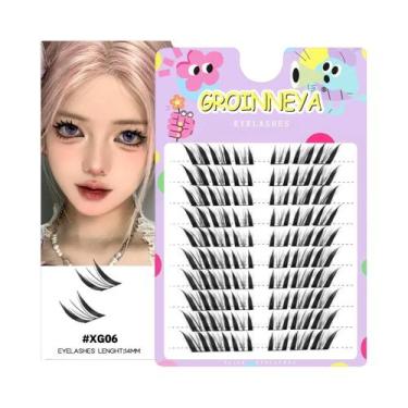 Imagem de Cílios Postiços Naturais Longos De Visom Sintético Em Cachos Para Exte