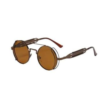 Imagem de Óculos De Sol Estilo Vintage Steampunk Com Lentes Em 5 Cores, Óculos D