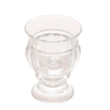 Imagem de Vaso Cachepot De Cristal Diamante Transparente 10cm Lyor