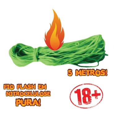 Imagem de Cordao Fio Flash Premium Colorido 5 Metros, Panda Magic Cor Verde