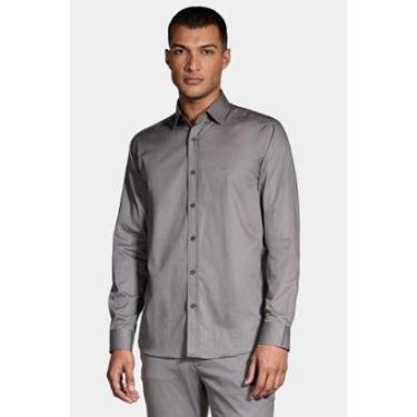 Imagem de Camisa Aramis Manga Longa Regular Sarja de Empire Chumbo-Masculino