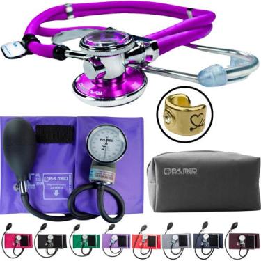 Imagem de Kit Aparelho Pressao Esteto Estetoscopio Esfigmo Pa Med Incoterm Premi