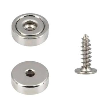 Imagem de Ímãs Circulares Com Furo Escareado A25 A32 A20 A16 Para Geladeiras, Qu