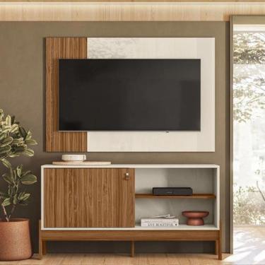 Imagem de Rack com Painel para Tv 42 Polegadas 160,5cmx120cm Wood - Mobler