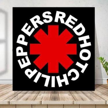 Imagem de Placa Quadro Logo Rock Red Hot Chilli Peppers Mdf 20x20 - ARTSIM