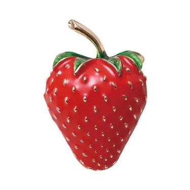 Imagem de Broche de Romã e Melancia com Strass - Presente para Festa, Vermelho05