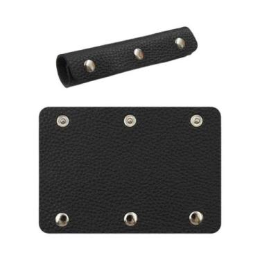 Imagem de Protetores De Alça De Bolsa Em Couro Macio (2 Peças) Com Fechos De Lat