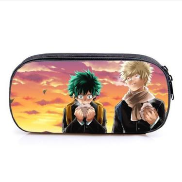 Imagem de Bolsa de lápis My Heros Academias em tela de poliéster de camada dupla
