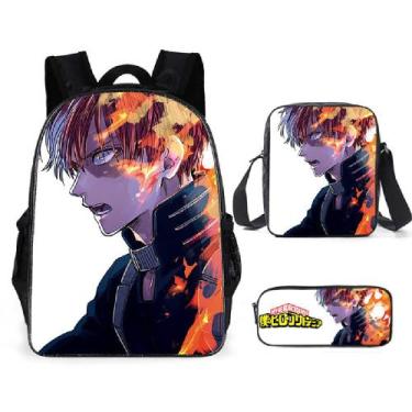 Imagem de Conjunto de mochilas Mys Heros Academias School, 3 peças para crianças