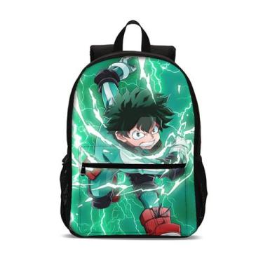 Imagem de Mochila Mys Heros Academias Kids School Nylon 31x14x47cm - Yiweisai