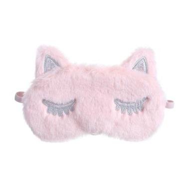 Imagem de Máscara de dormir Unicorn Cartoon Plush Girl's Eyeshade - yiweisai