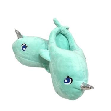Imagem de Chinelos Dolphin Warm Lovely Cozy Anime Plush 28 cm - Yiweisai