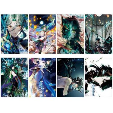 Imagem de Pôster Genshins Impacts Xiao Anime Art 42x29 cm (8 unidades/lote) - yi