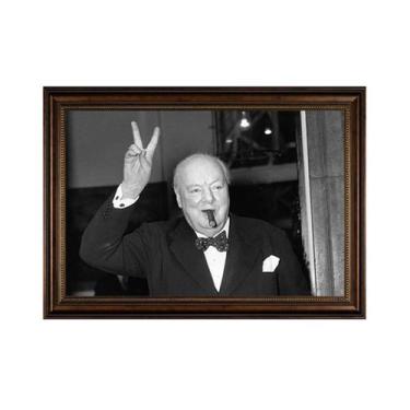 Imagem de Pôster com pintura de parede Winston Churchill Anime 30x40cm - yiweisa