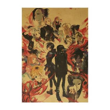 Imagem de Pôster Tokyo Ghoul Anime Art 50,5x35cm Papel 26g - Yiweisai