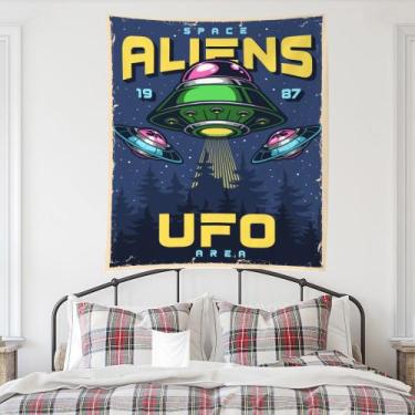 Imagem de Tapeçaria para decoração de parede Aliens Upos Anime 200x150cm - yiwei