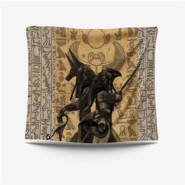 Imagem de Tapeçaria de parede Estética de quarto egípcio antigo 150x130cm - yiwe
