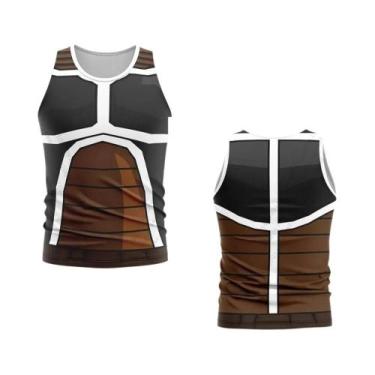 Imagem de Camiseta Regata Masculina Dragon Ball Z Saiyan Bordock Com Estampa Cos