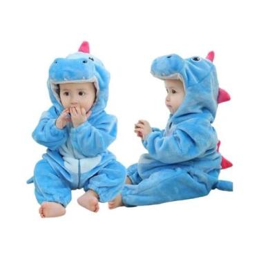 Imagem de Macacão de Flanela para Bebê MICHLEY Carnaval, Fantasia de Capivara co