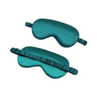 Imagem de Máscara De Olhos Portátil Feminina De Seda Sintética Para Viagem, Tapa