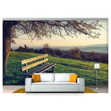 Imagem de Papel De Parede Floresta Natureza Árvores 3D 3M² Xna185