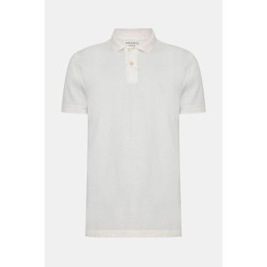 Imagem de Polo Aramis Manga Curta Algodão Com Linho Natural-Masculino