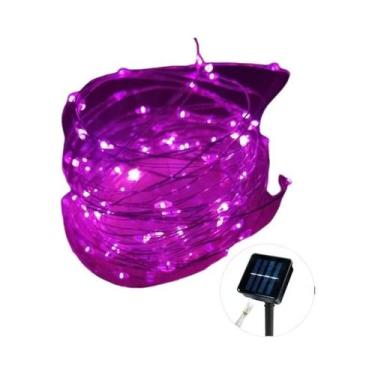 Imagem de Cordão De Luz Solar LED De Cobre Para Exterior Com 8 Modos Para Decora