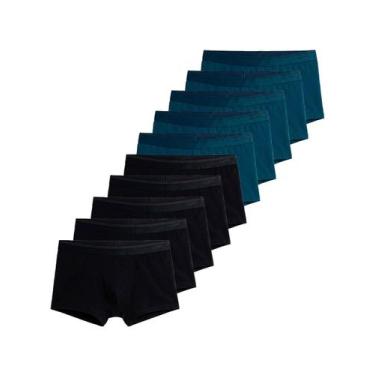 Imagem de Kit com 10 Cuecas Sunga Lupo 480-003 Colorido, Azul marinho, GG