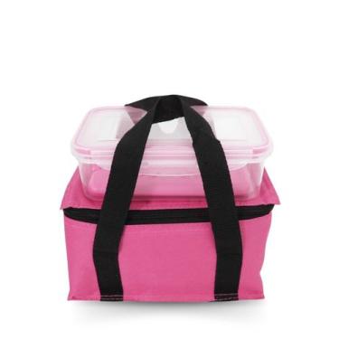 Imagem de Lancheira Bolsa Térmica Sporting Com Marmita + Bloco de Gelo - Casira,