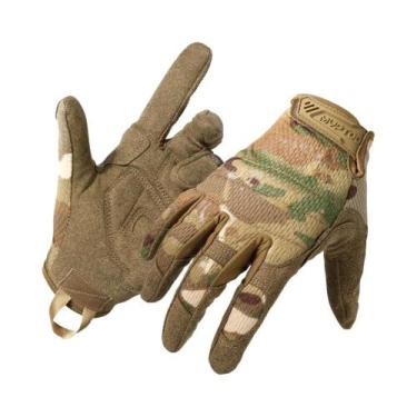 Imagem de Luvas Táticas Masculinas Com Tela Sensível Ao Toque, Antiderrapantes E