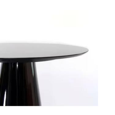 Imagem de Mesa De Jantar Cone 120 Cm Laqueada Preto